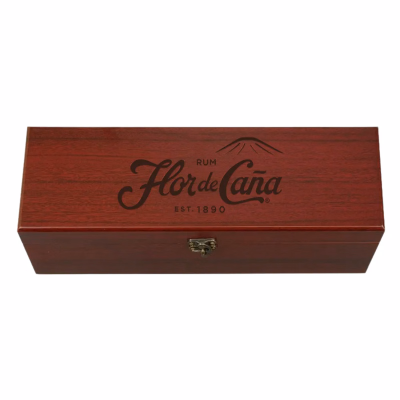 1-Bottle Red Wooden Wine Gift Box