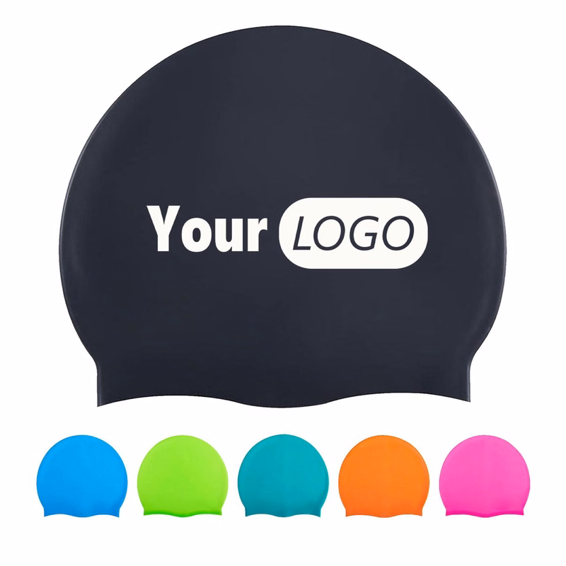 High Elasticity Solid-Colored Silicone Swimming Cap