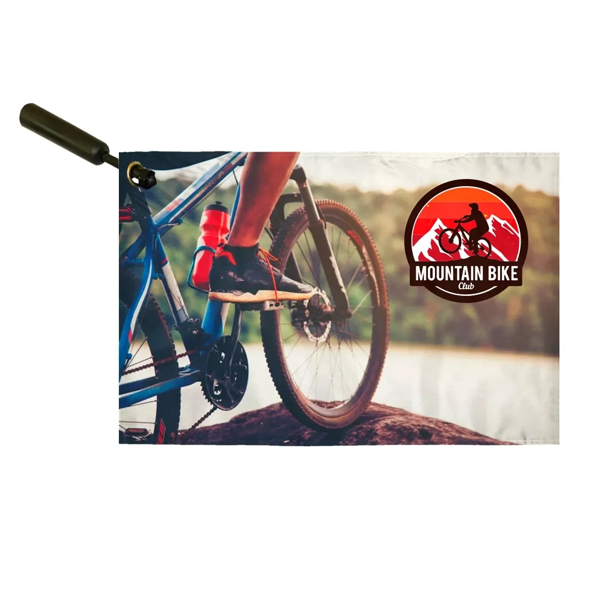 Digtal 1 Ply Swirler Flag 12" x 18" E-Poly 1