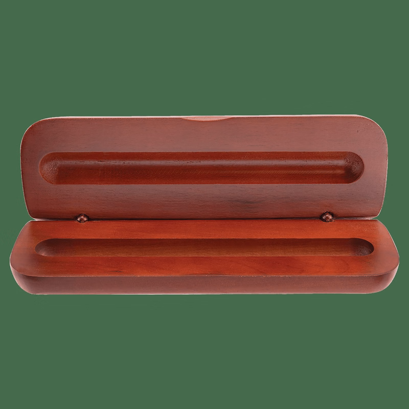6 3/4" x 2 1/8" Rosewood Finish Pen Case (Case only, pen not included)