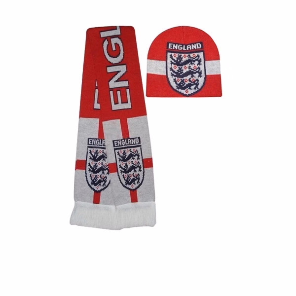 Promotional Acrylic Beanie Hat / Scarf Knitted Set