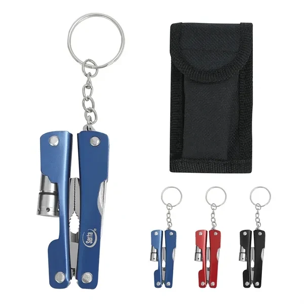 Custom Stainless Steel Multi Tool LED Flashlight Pliers — Outdoor Event Giveaway 1