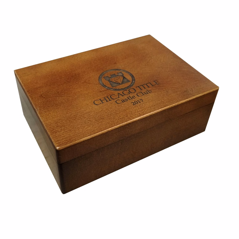 Wood Presentation Box, 7" x 5" x 2.5"