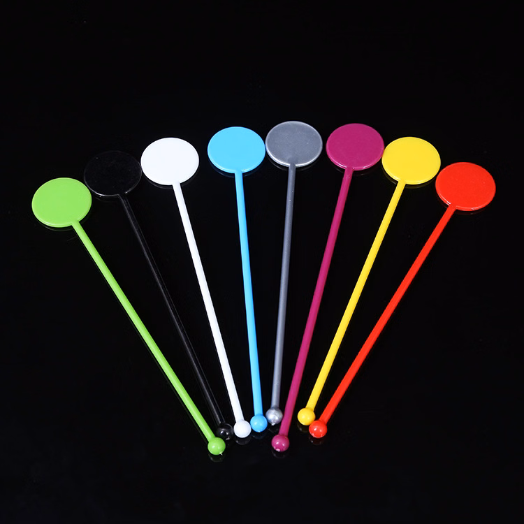 Plastic Coffee Stirring Rod with Round Top