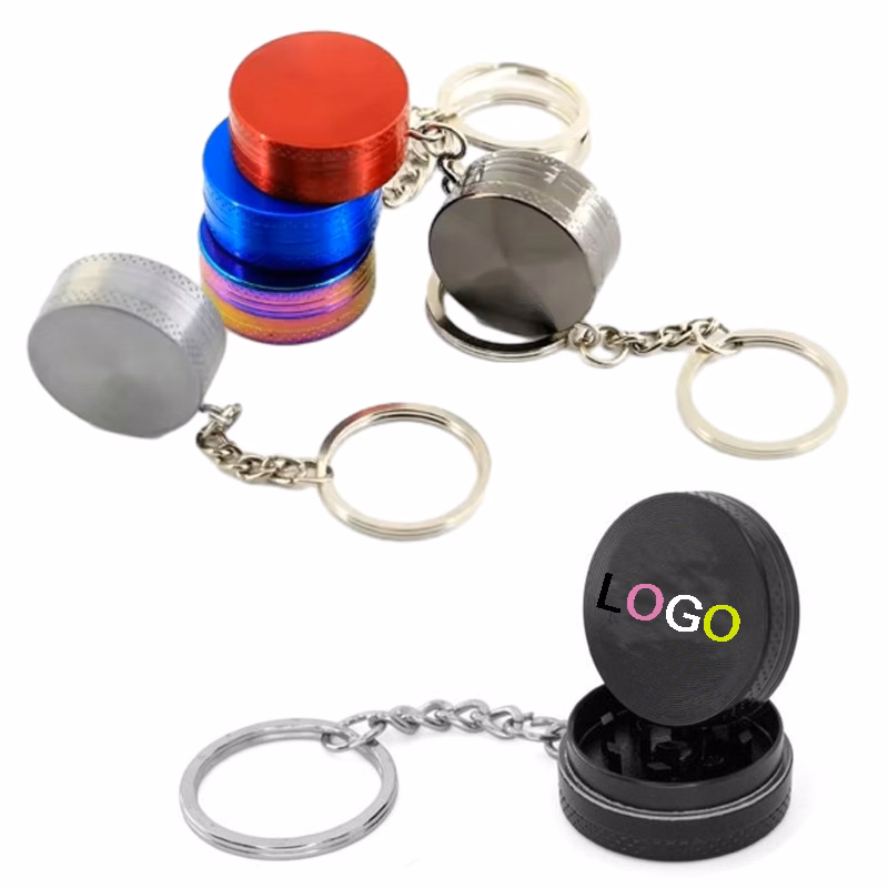 Two Layer Smoke Mill with Key Ring
