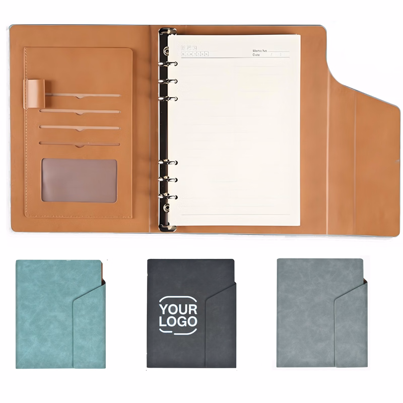 Three Fold PU Notebook