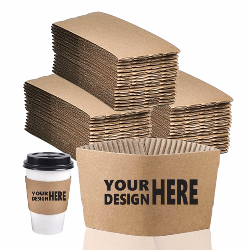 Customizable Corrugated Paper Disposable Cup Cover