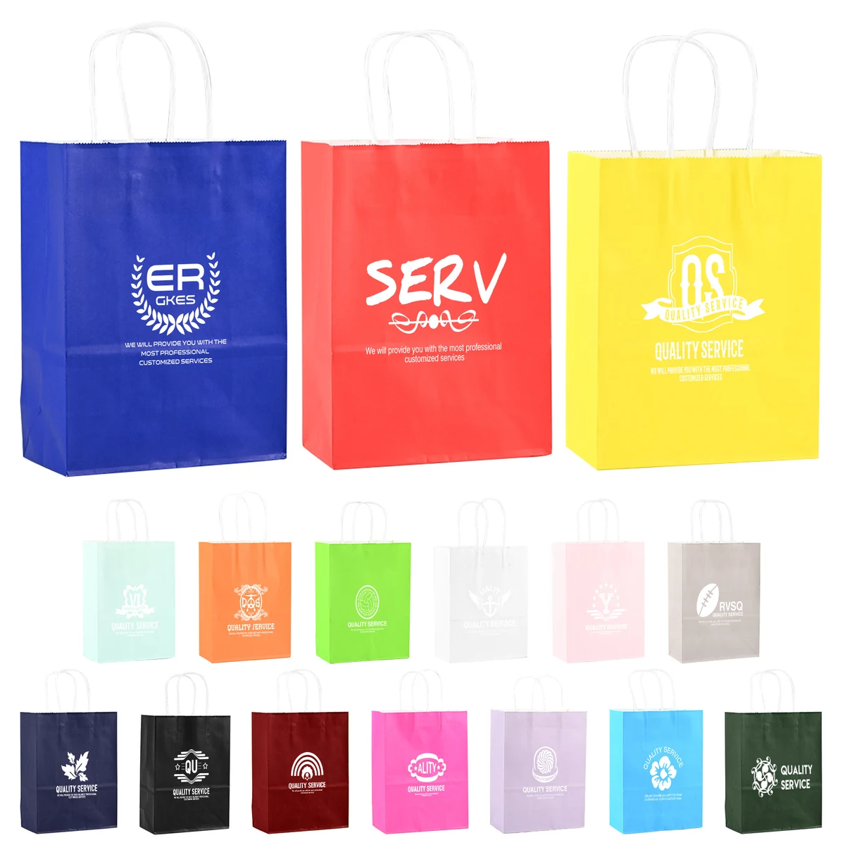 Colorful Tote Kraft Bag 1