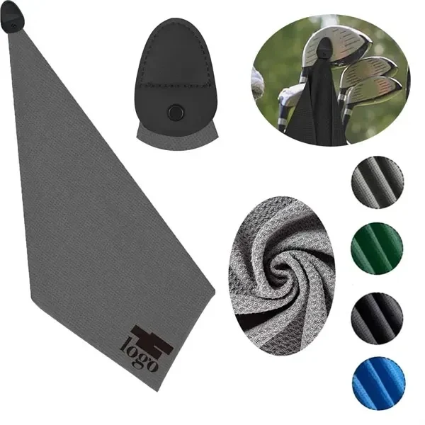 Waffle Golf Towel With Magnetic 1