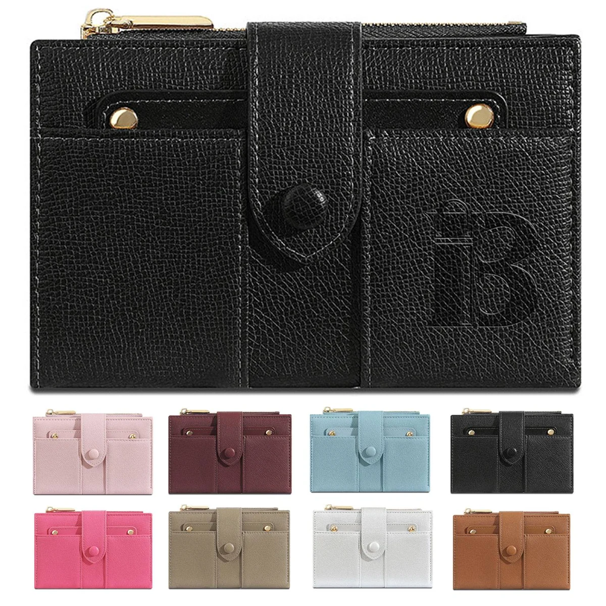Stylish Women's PU Wallet - Foldable Card & Coin Holder 1