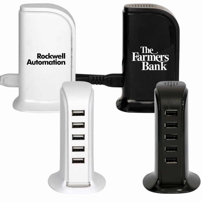 UL 5 Port USB Charging Tower