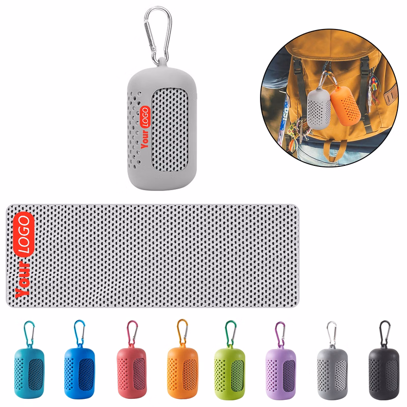 Cooling Towel with Silicone Case ?C Portable Design