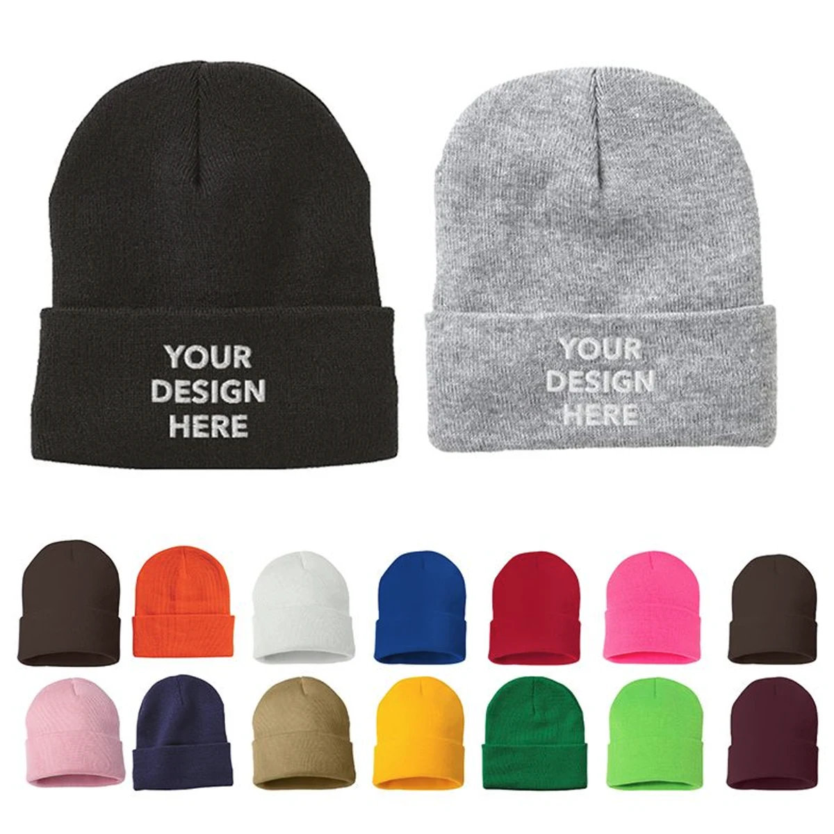 Custom Embroidery Winter Beanie Cap 1