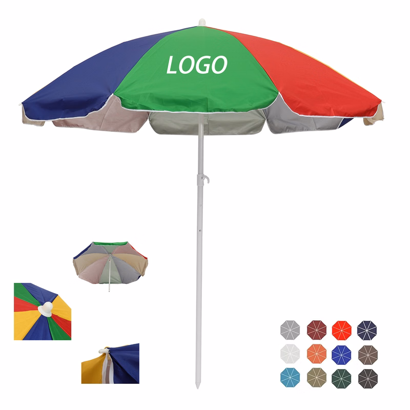Beach Display 8 Panel Market Umbrella MOQ 10pcs