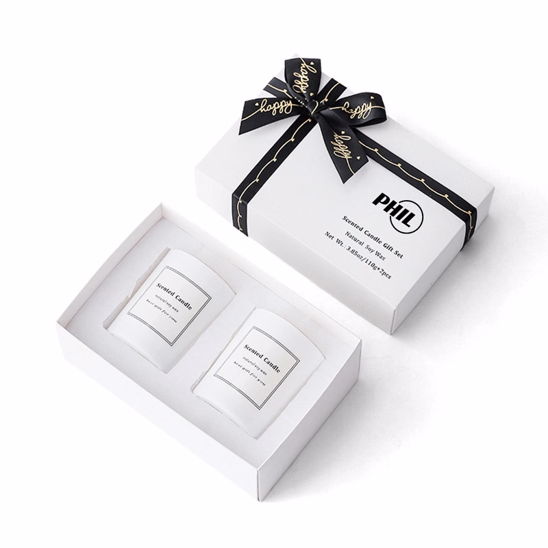 2Pcs All Natural Soy Scented Candles Gift Box
