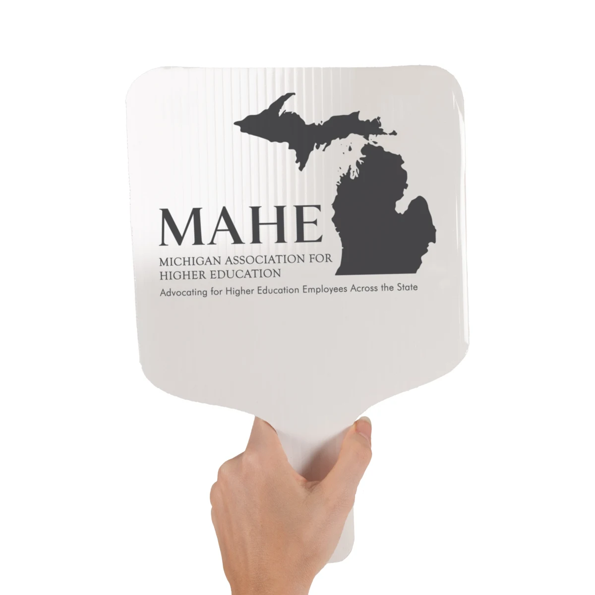 Dry Erase Hand Fan, Screen Printed 1