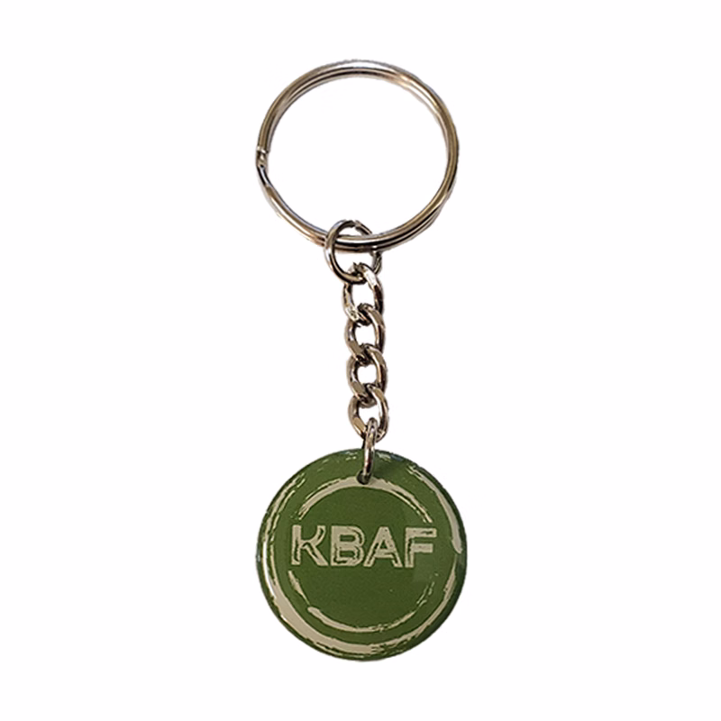 Key Chain / Tag, custom double sided imprint up to 1 Sq. In.