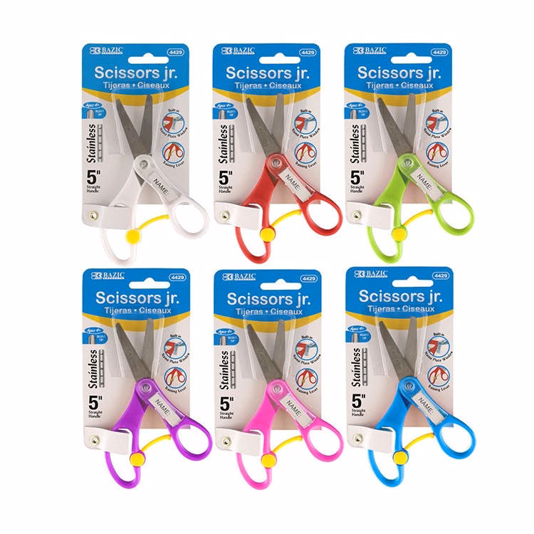 5" Blunt Tip School Scissors - Name Tag Included