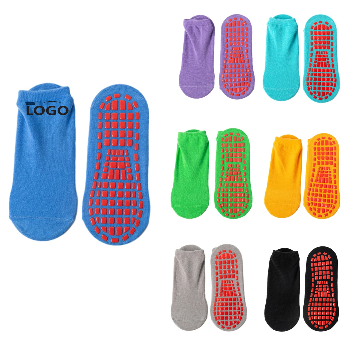 Unisex Anti Slip Cotton Socks for Home and Gym Use 1