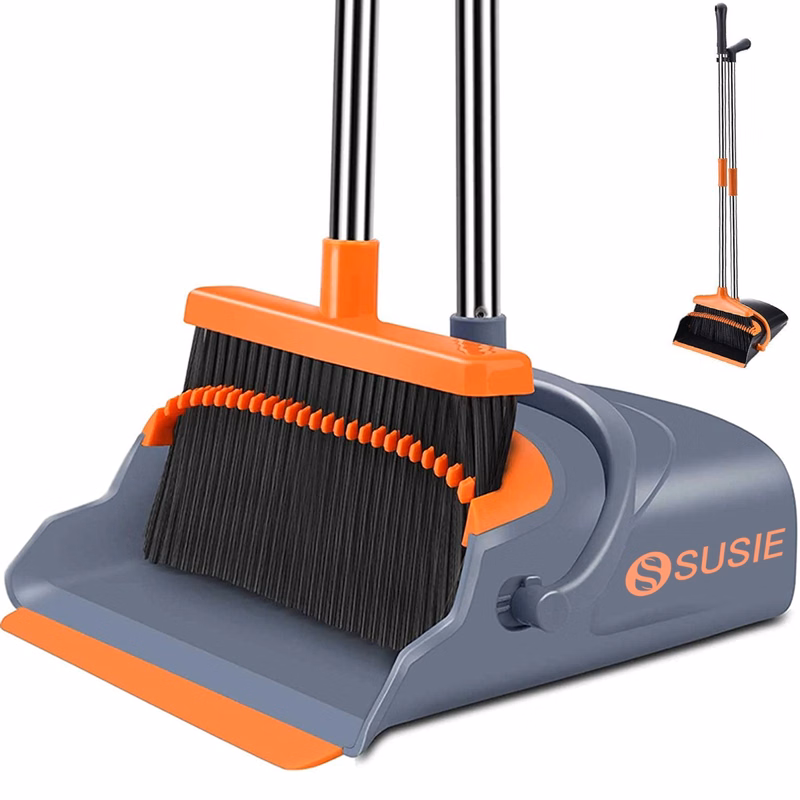 Upgrade Broom And Dustpan Set