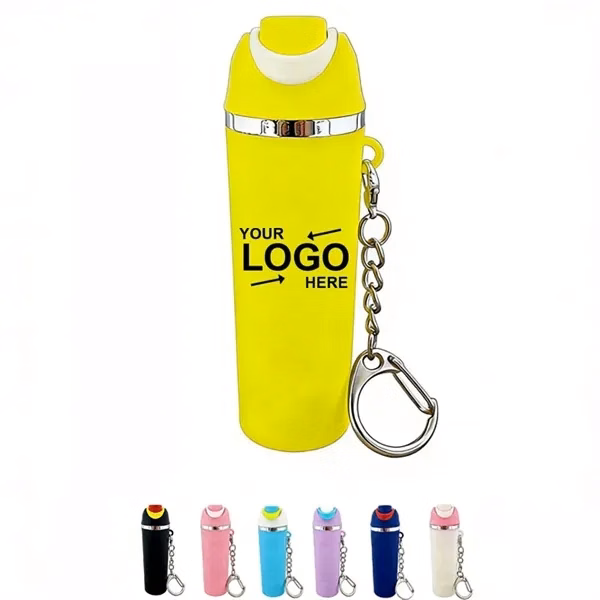 Custom Mini Cup Keychain Lip Balm Holder — Portable Personal Care Accessory Essential
