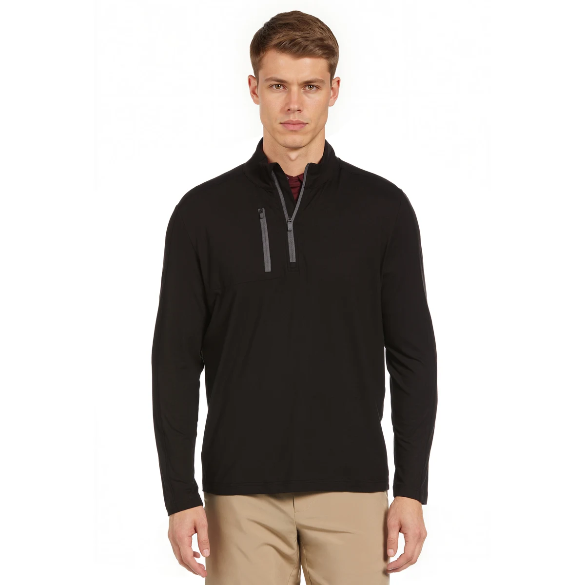 Lightweight Long Sleeve 1/4 Zip Golf Shirt 1