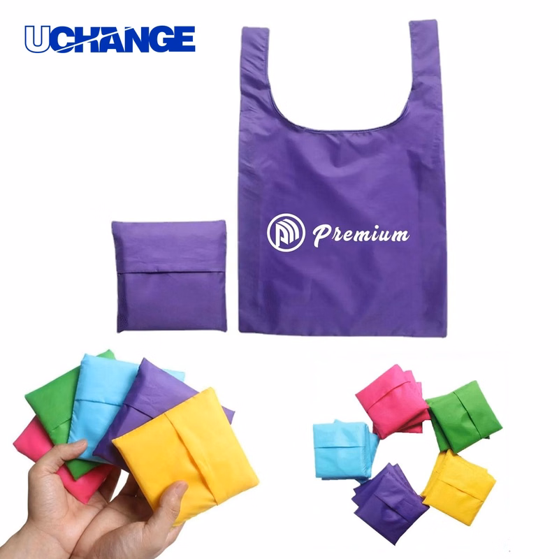 Collapsible Oxford Grocery Shopping Tote Bag