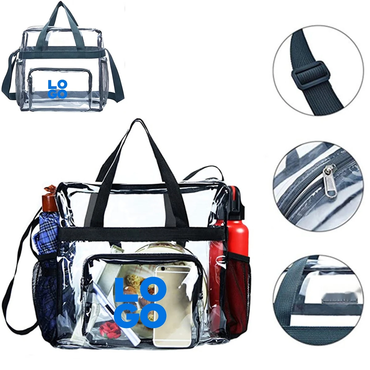 Portable Clear Shoulder Crossbody Bag 1