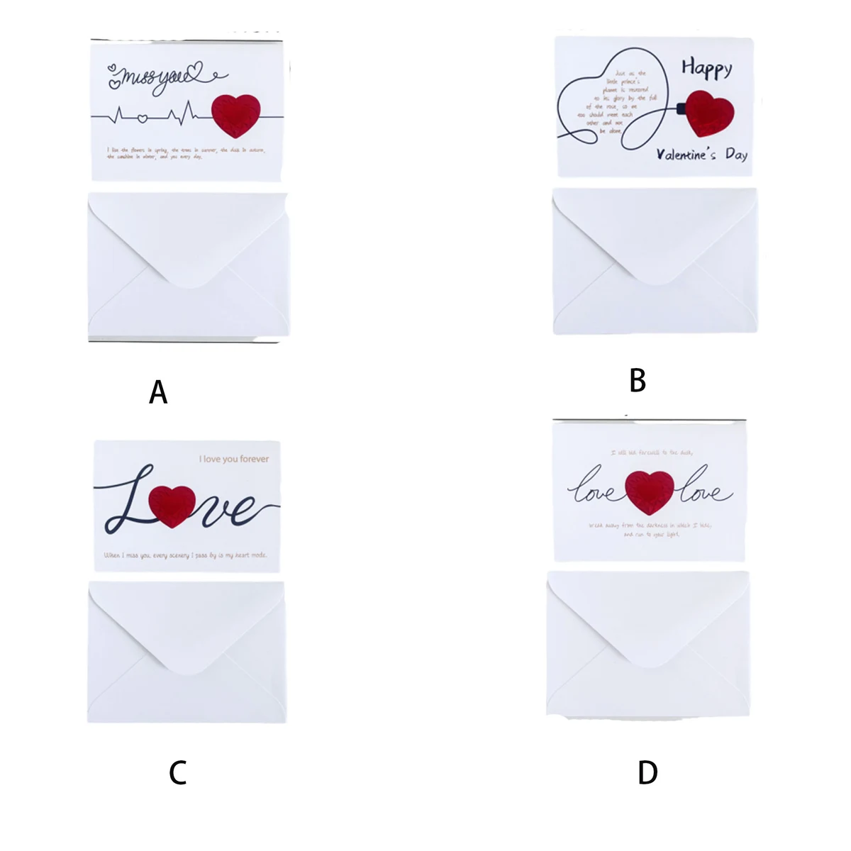 Paper Envelope Love Valentine's Day Greeting Card 1