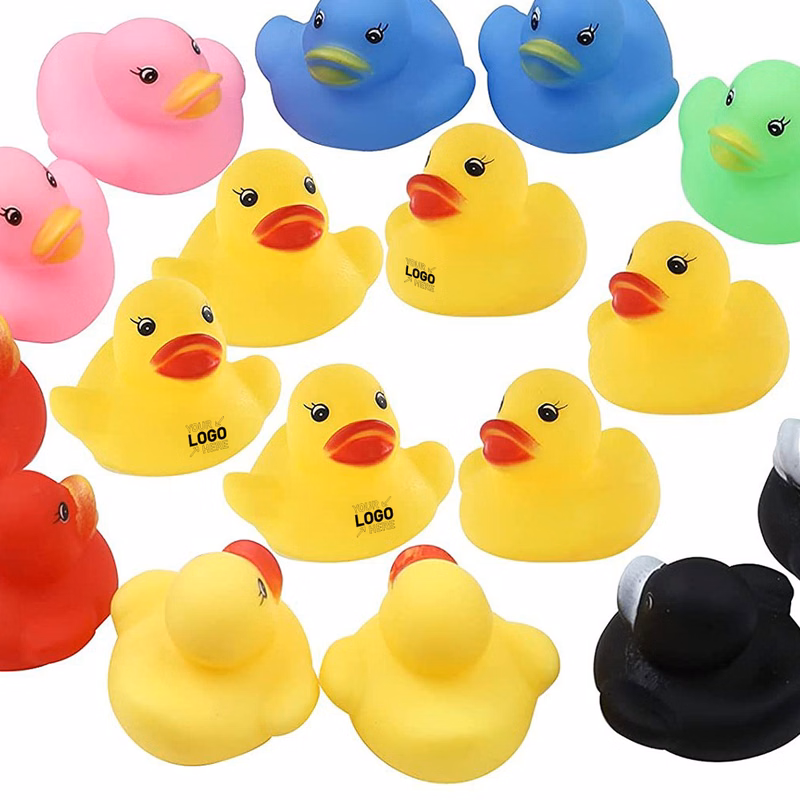 Mini Bath Toys Yellow Rubber Ducks