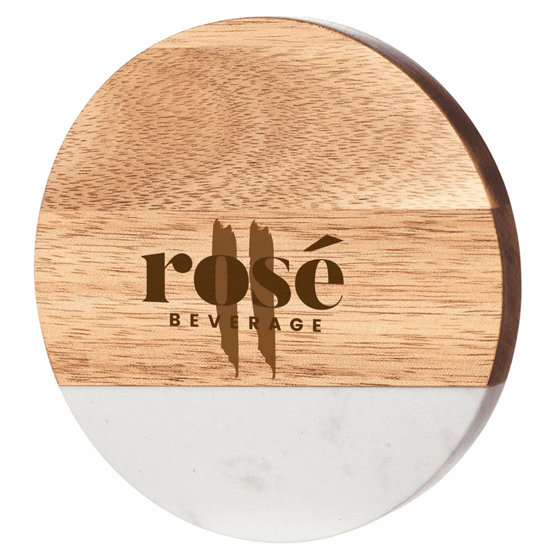 Marble & Timber Drink Coasters