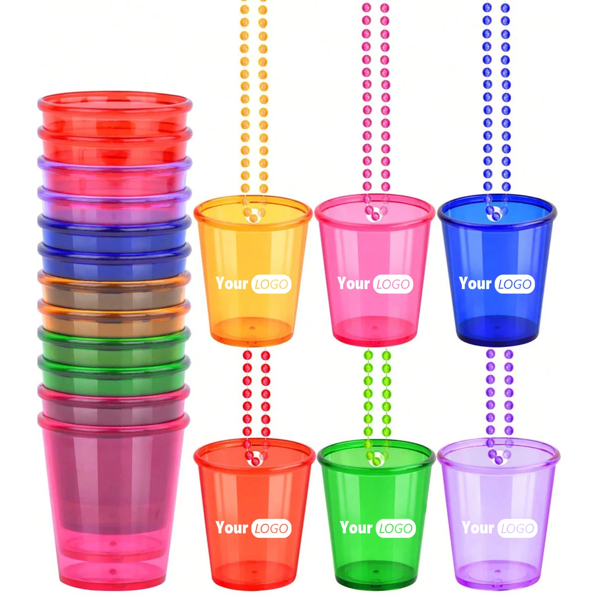 Colorful Plastic Party Bead Cups 1