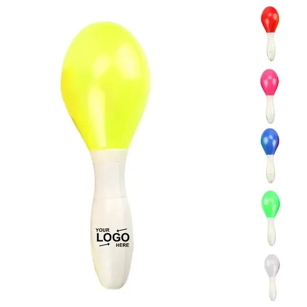 Custom LED Flashing Glowing Sand Hammer — 8.27 inch Plastic Party Glow Toy 1