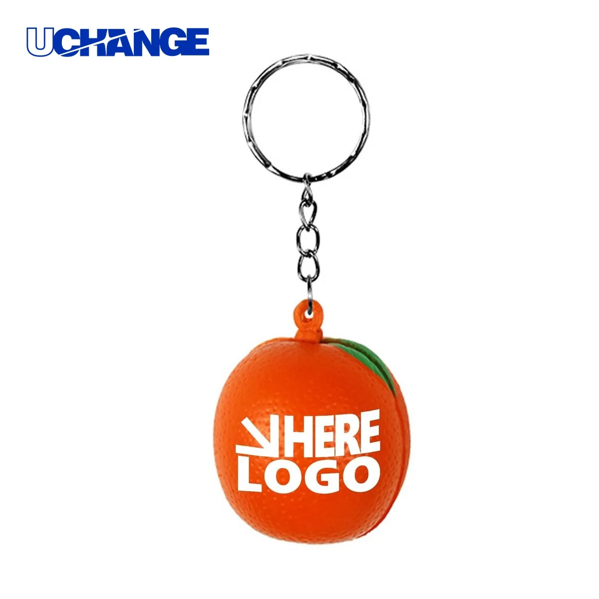 Orange Stress Reliever Keychain 1
