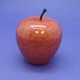 Red Marble Apple Paperweight with Natural Stem
