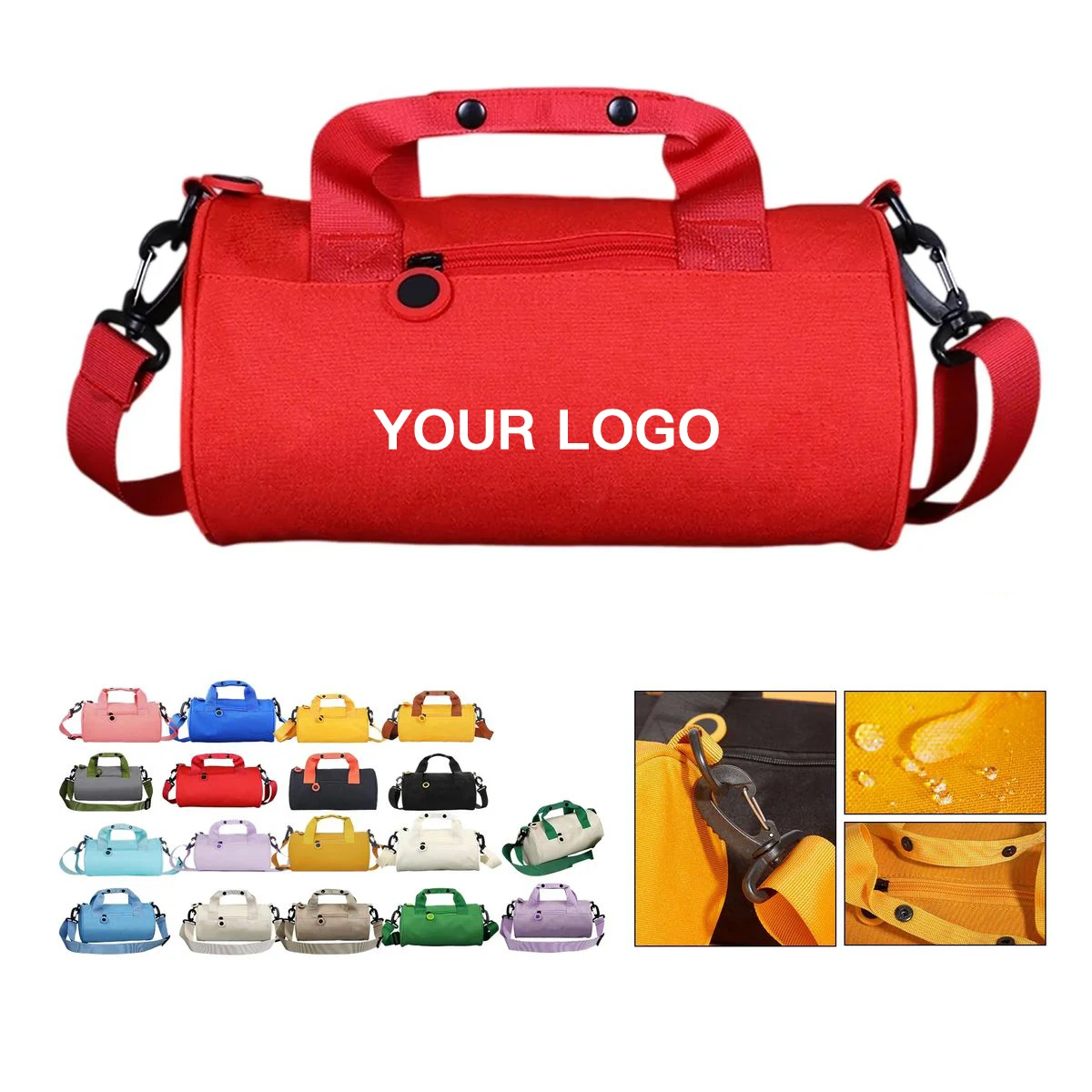 Durable Travel Bag with Braided Handles and Buckles 1