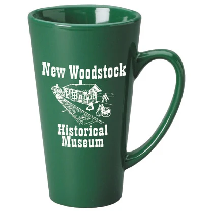 16 oz. Green Cafe Latte -Gloss Exterior Mug 1