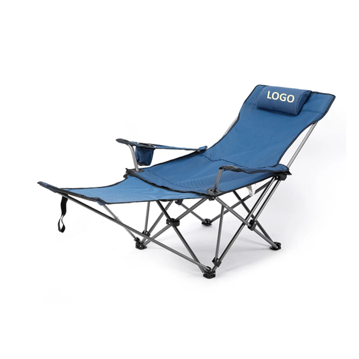 Outdoor Folding Chair with Removable Footrest 1