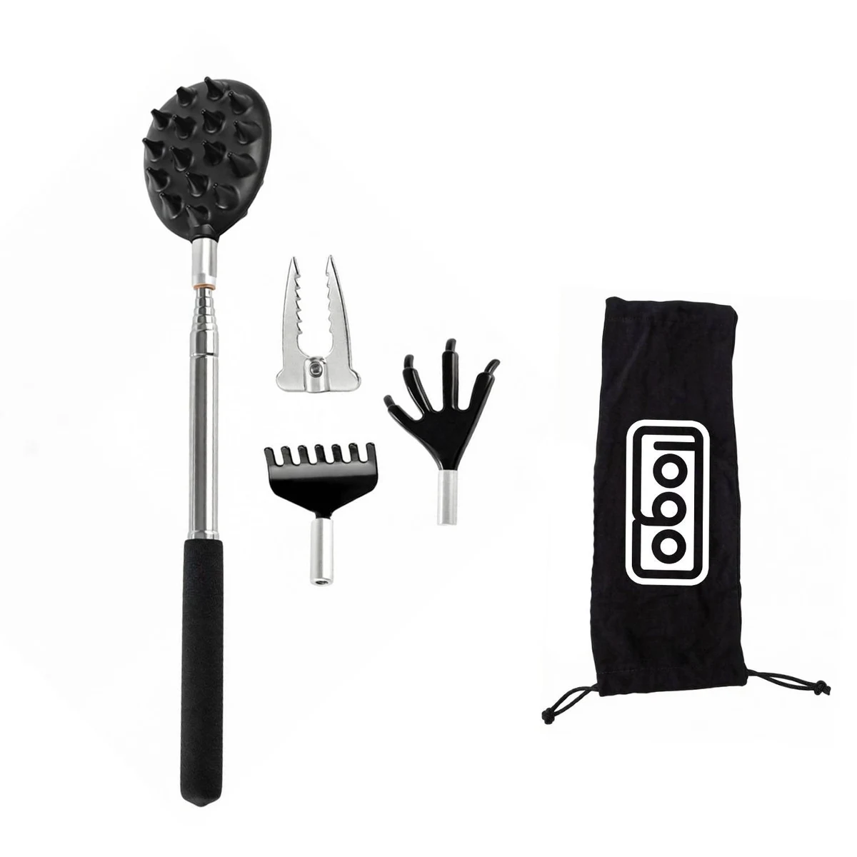 4-in-1 Telescopic Back Scratcher Set 1