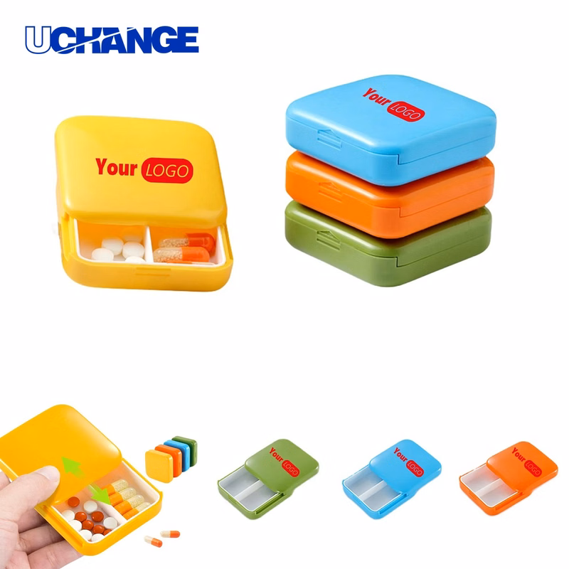 Health Slideable Plastic Pill Case Organizer