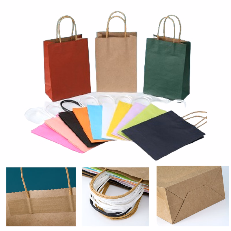 Kraft Paper Bags With Handles Gift Bags 17 Different Senior Color