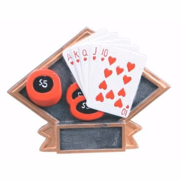 Poker Small Diamond Plate Award