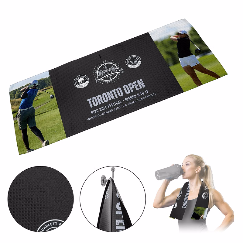 "THE OLYMPUS" Full Color Waffle Weave Sports & Gym Towel