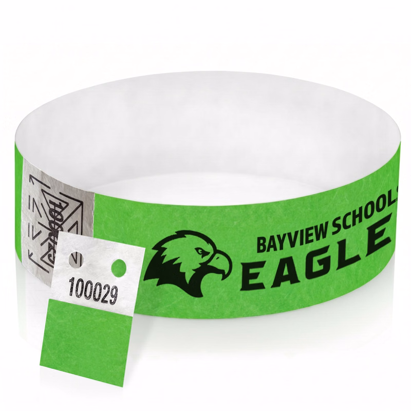 1" Tyvek Tear Stub Wristband