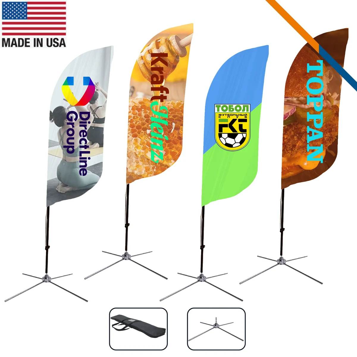 7' Daland Double-Sided Feather Flag 1
