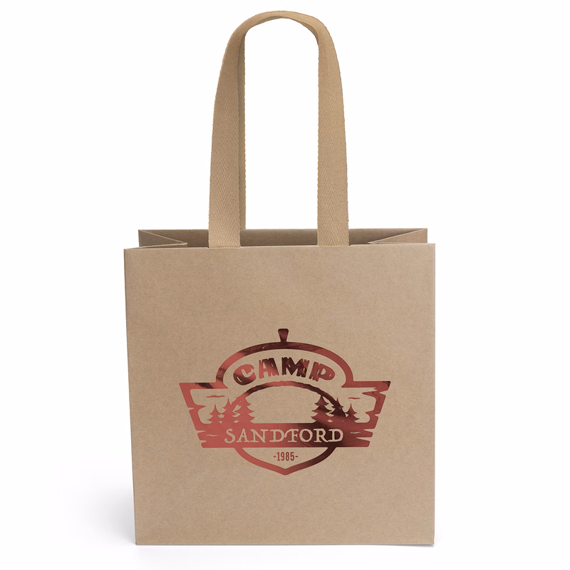 Villa™- Eco Kraft-Brown Laminated Eurotote - Foil Print