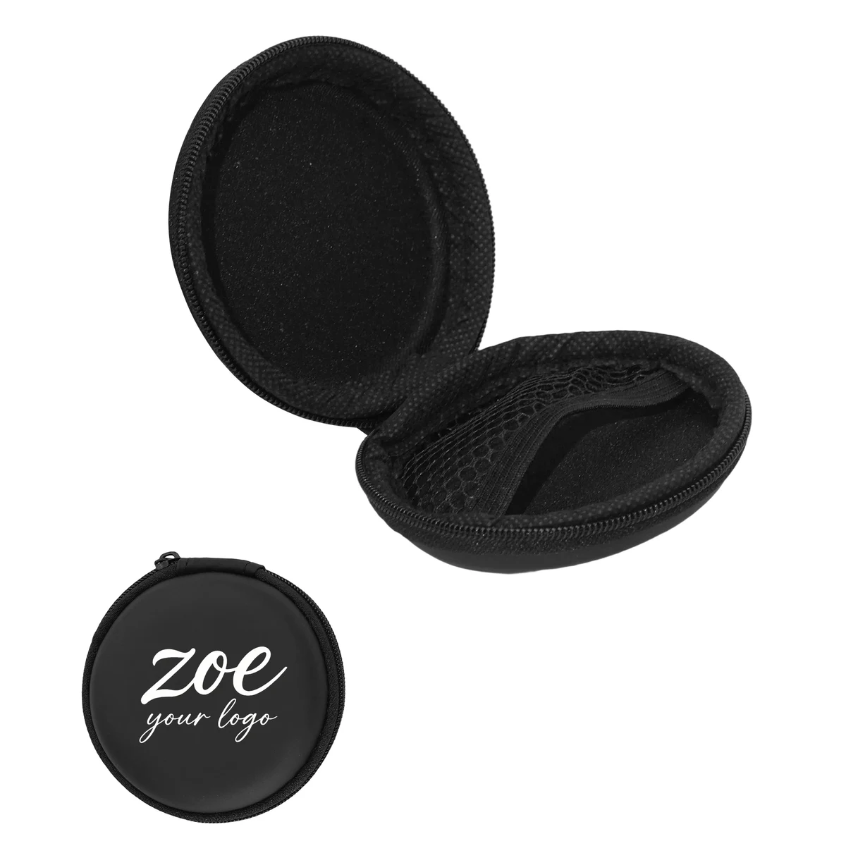 Circle Earbud Case Portable EVA Storage Bag 1