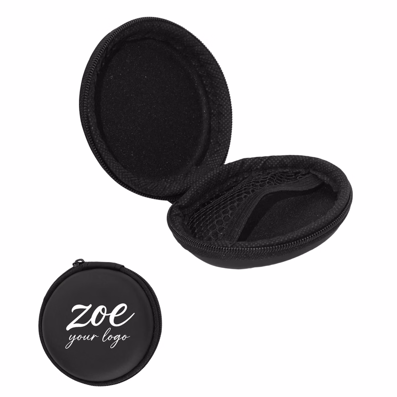 Circle Earbud Case Portable EVA Storage Bag