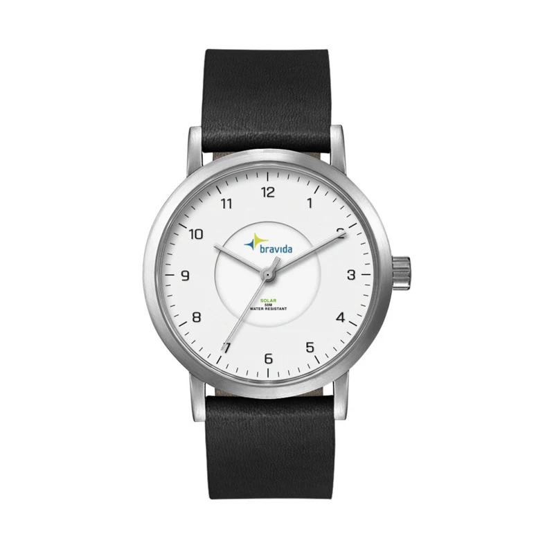 39MM, SS, SILVER CASE, 3-HAND "SOLAR" MVT 1