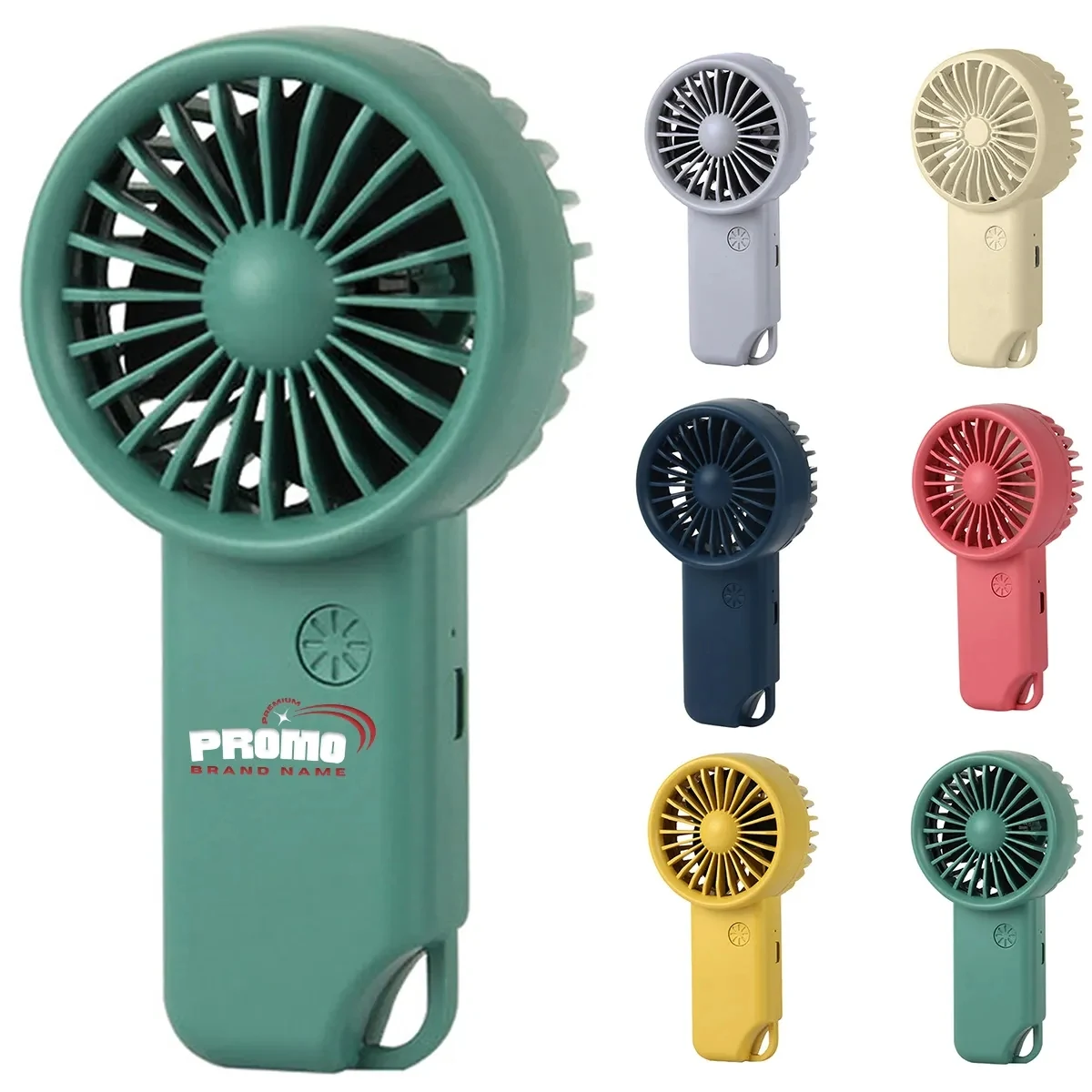 Mini Carabiner Fan Portable Pocket 3 Speed Charging USB Fan 1